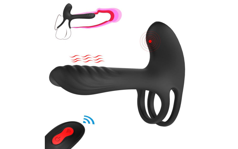 Frank Remote Control Vibrating Penis Shaft & Clit Stim Enhancer
