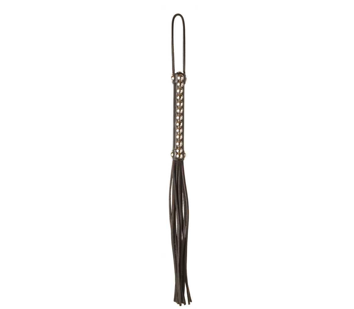 Love In Leather Studded Leather Willy Whip