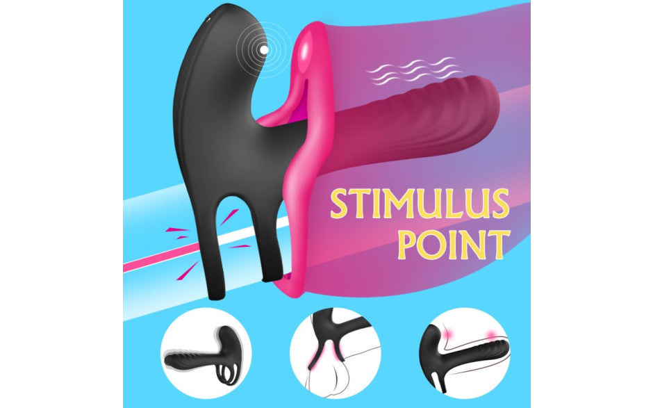 Frank Remote Control Vibrating Penis Shaft & Clit Stim Enhancer