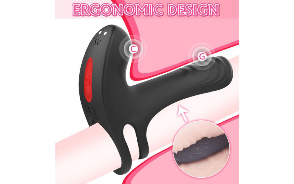 Frank Remote Control Vibrating Penis Shaft & Clit Stim Enhancer