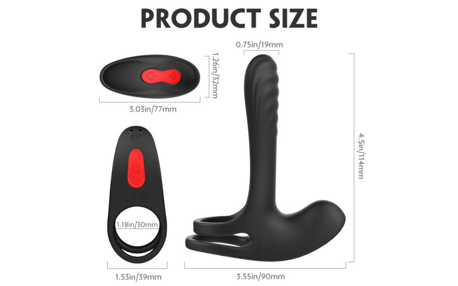 Frank Remote Control Vibrating Penis Shaft & Clit Stim Enhancer