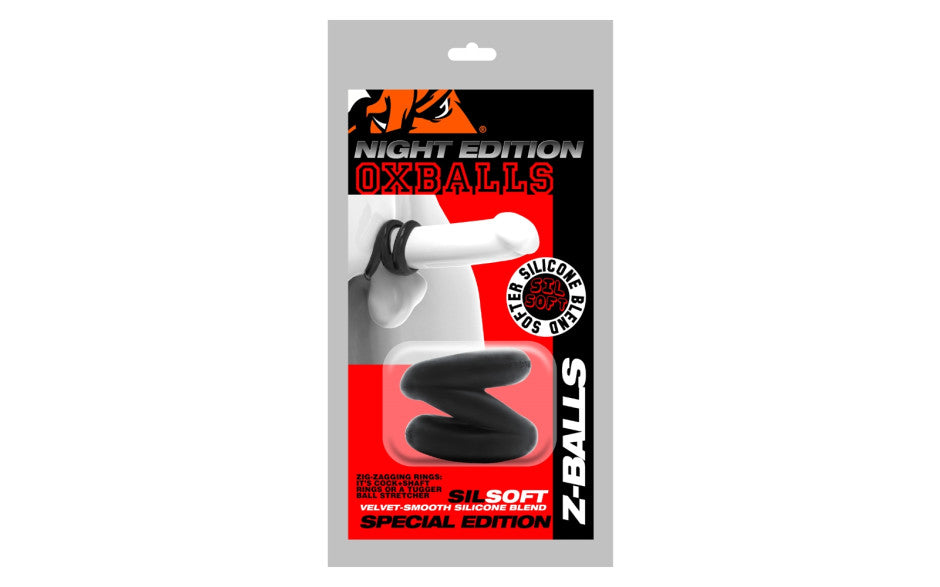 Oxballs Z-Balls Zig-Zag Cock Ring / Ball Stretcher