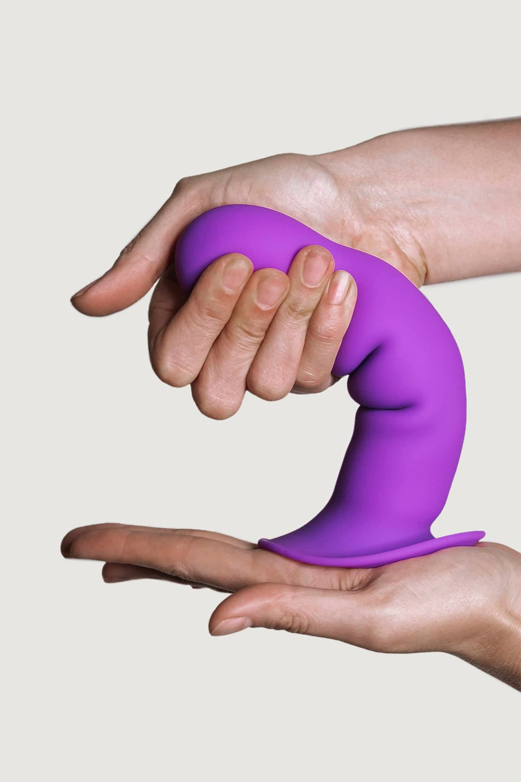 Hitsens 3 Super Soft Double Density Silicone Dildo 7"