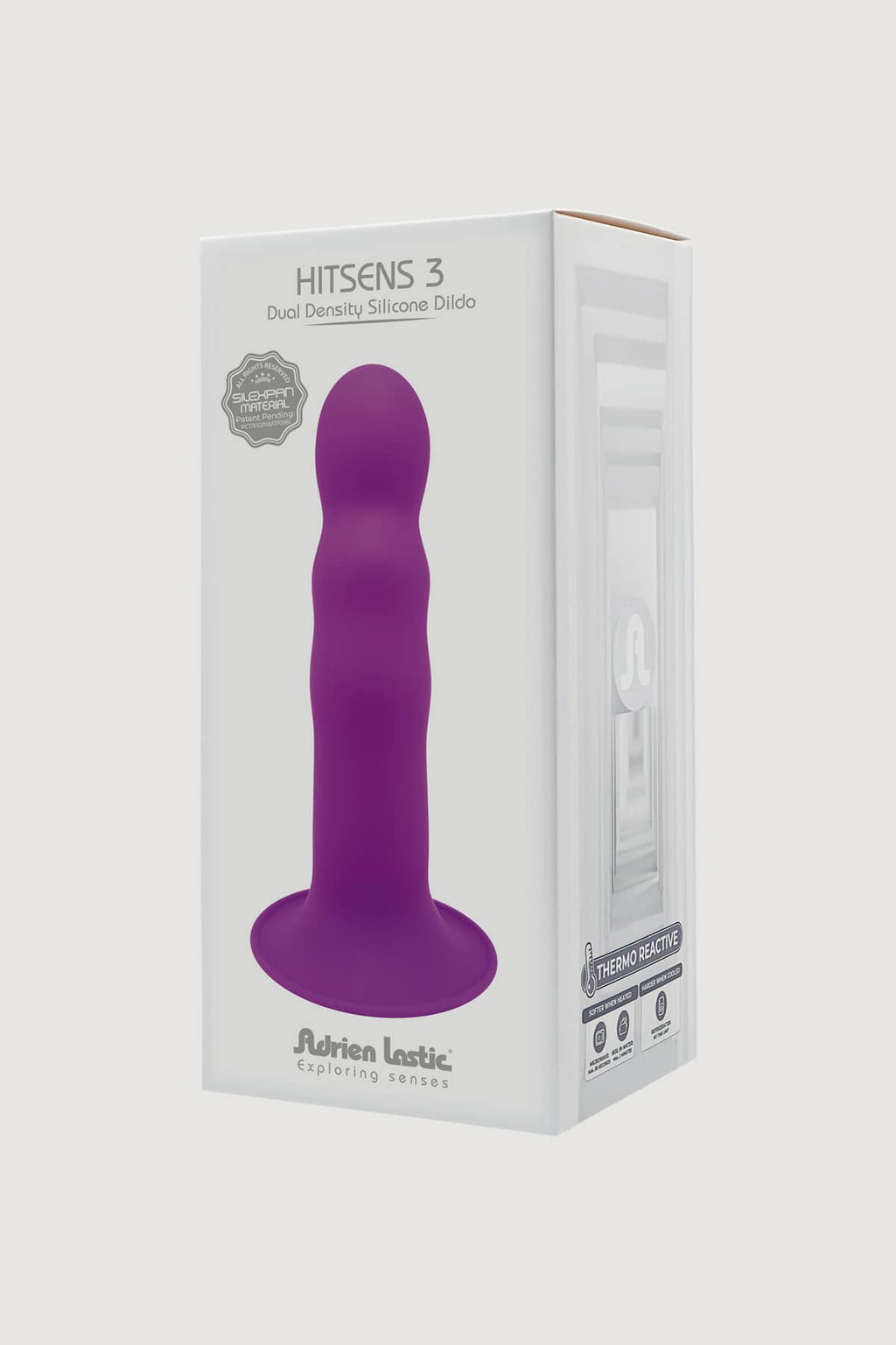 Hitsens 3 Super Soft Double Density Silicone Dildo 7"
