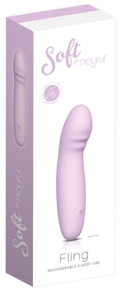 Fling Rechargeable G-Spot Vibrator - Soft by Playful