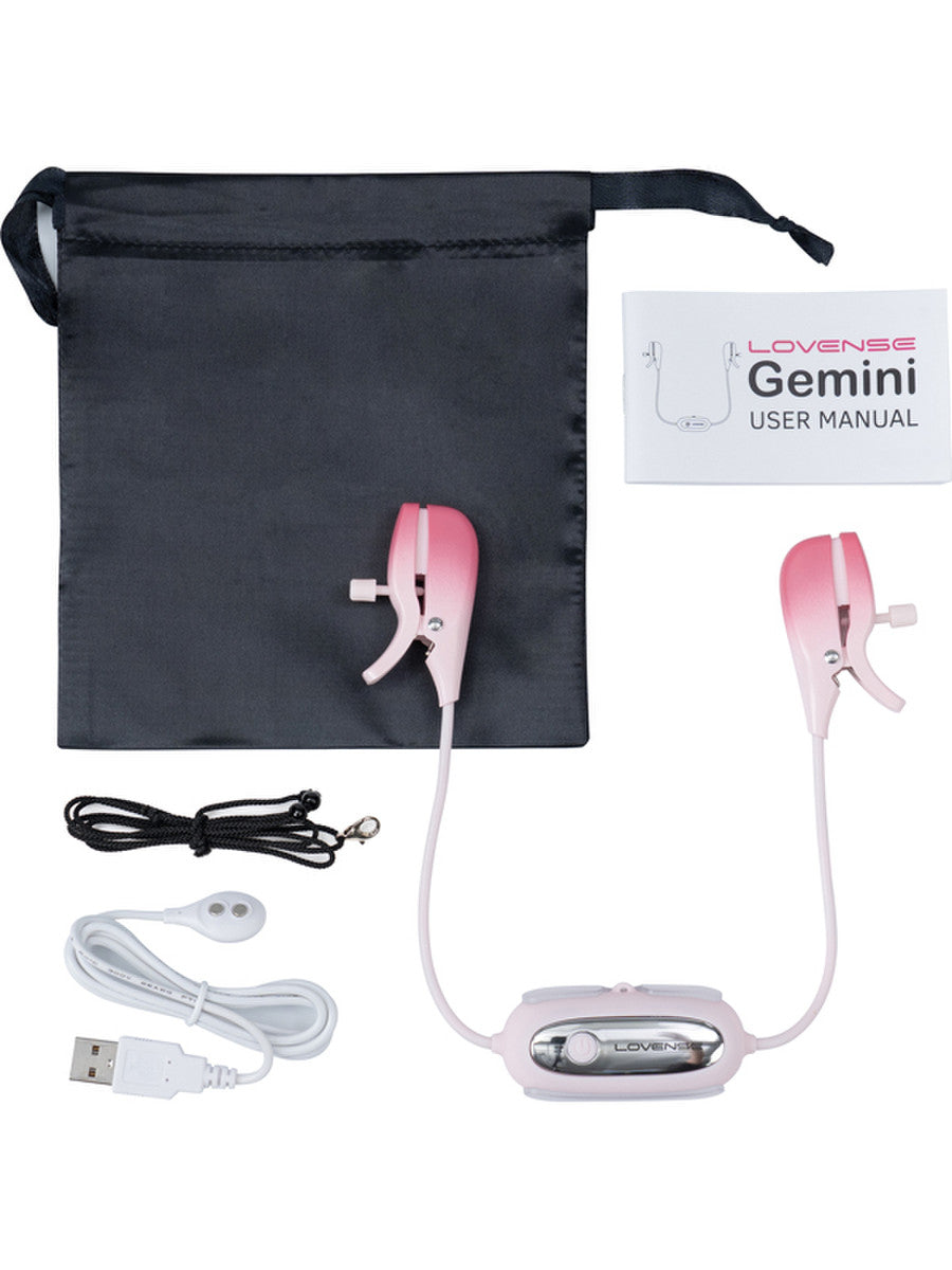 Gemini Vibrating Nipple Clamps by Lovense
