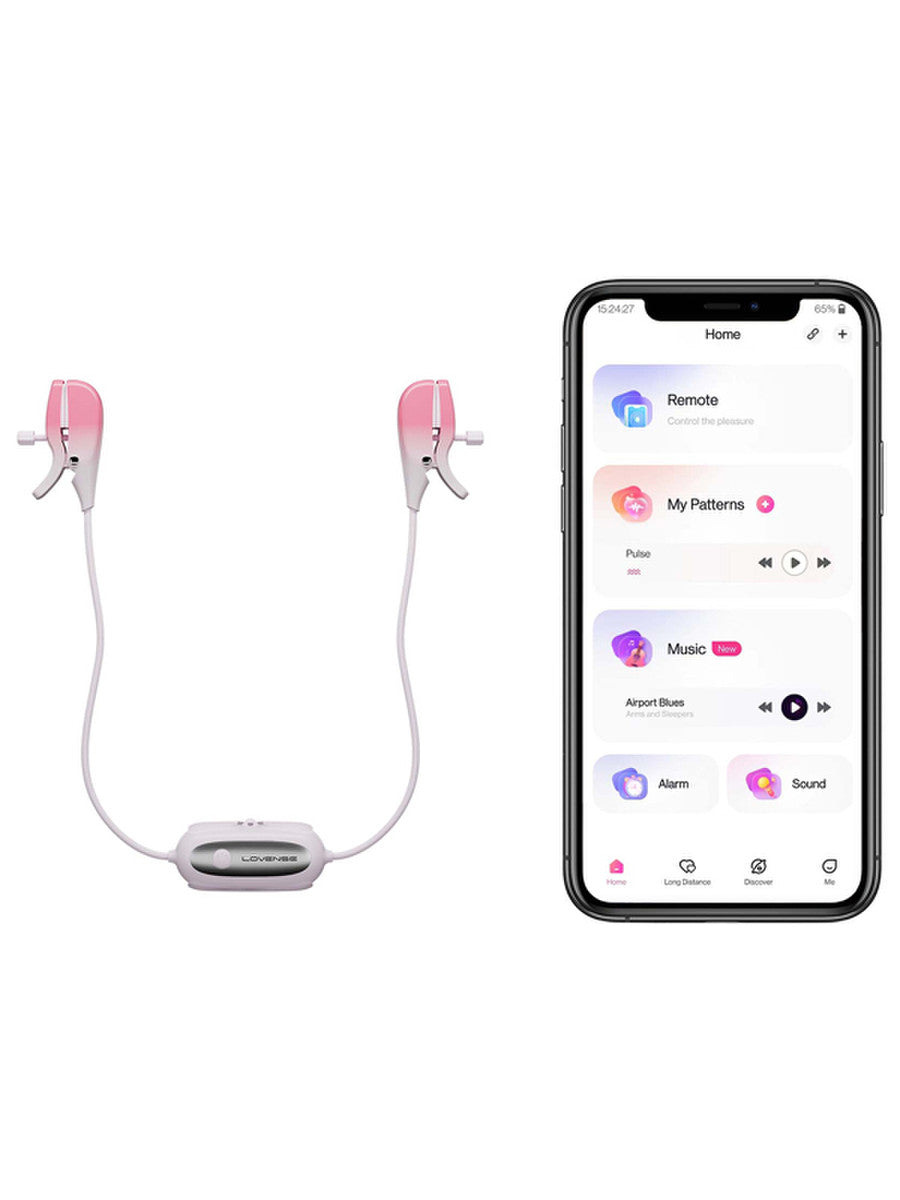 Gemini Vibrating Nipple Clamps by Lovense