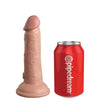 6" King Cock Elite Vibrating Dual Density Silicone Cock - 