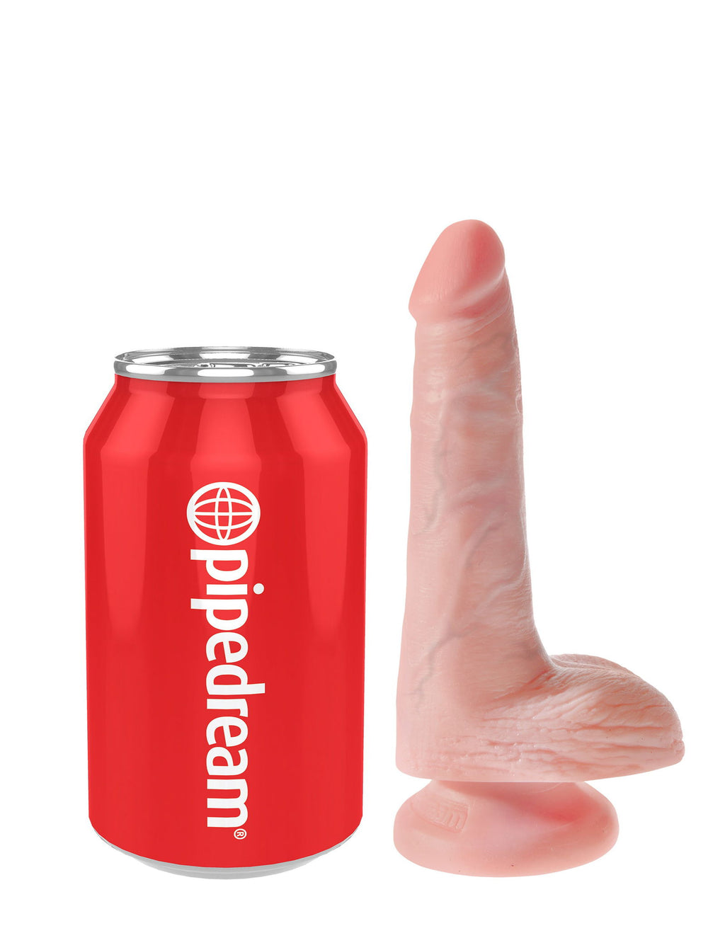 6" King Cock With Balls Dildo - 