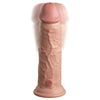 8" King Cock Elite Vibrating Dual Density Silicone Cock - 