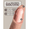 8" King Cock Elite Vibrating Dual Density Silicone Cock - 