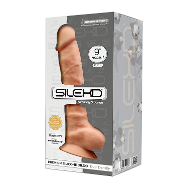 9" SilexD Premium Silicone Dual Density Dildo - 