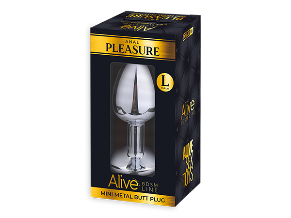 Anal Pleasure Metal Butt Plug - Large - 