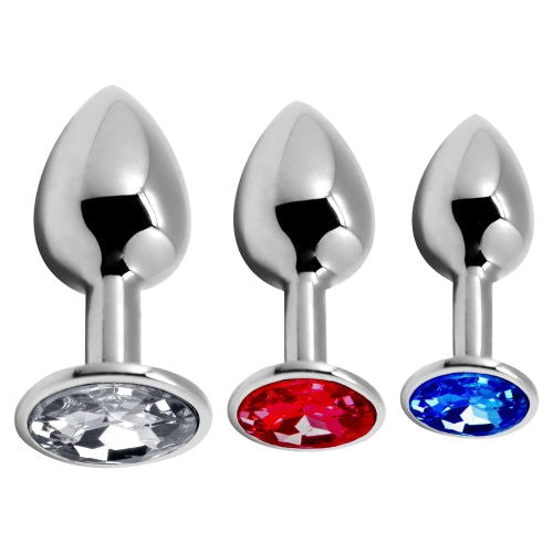 Anal Pleasure Metal Butt Plug Set - 