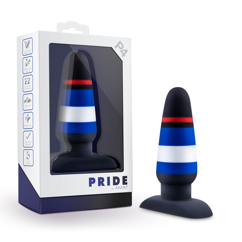 Avant Pride P4 Power Play Silicone Butt Plug - 