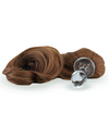Brown Crystal Minx Detachable Faux Pony Tail Plug - 