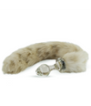 Crystal Minx Detachable Faux Snow Leopard Tail Plug - 