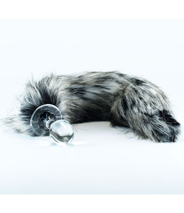 Crystal Minx Detachable Faux Tundra Wolf Tail Plug - 