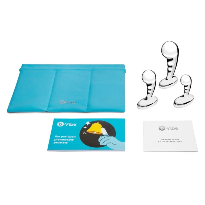 B-Vibe Stainless P-Spot Training Set