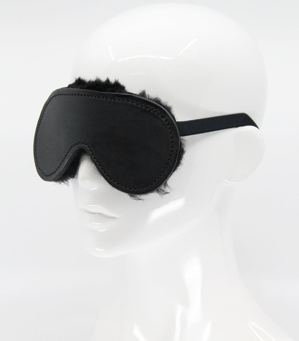 Love In Leather Lined Leather Blindfold