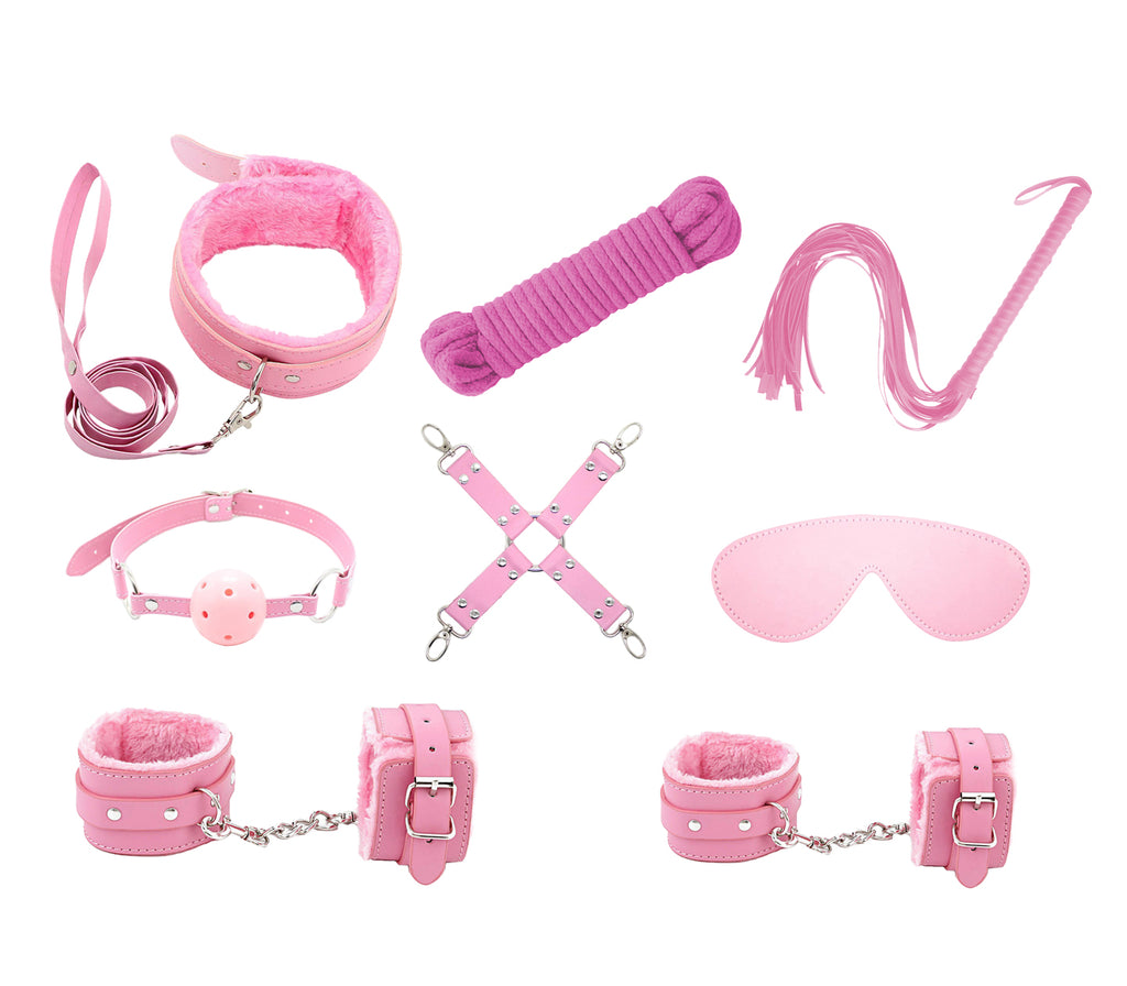 Nine Piece Bondage Fetish Kit