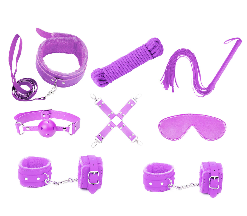 Nine Piece Bondage Fetish Kit
