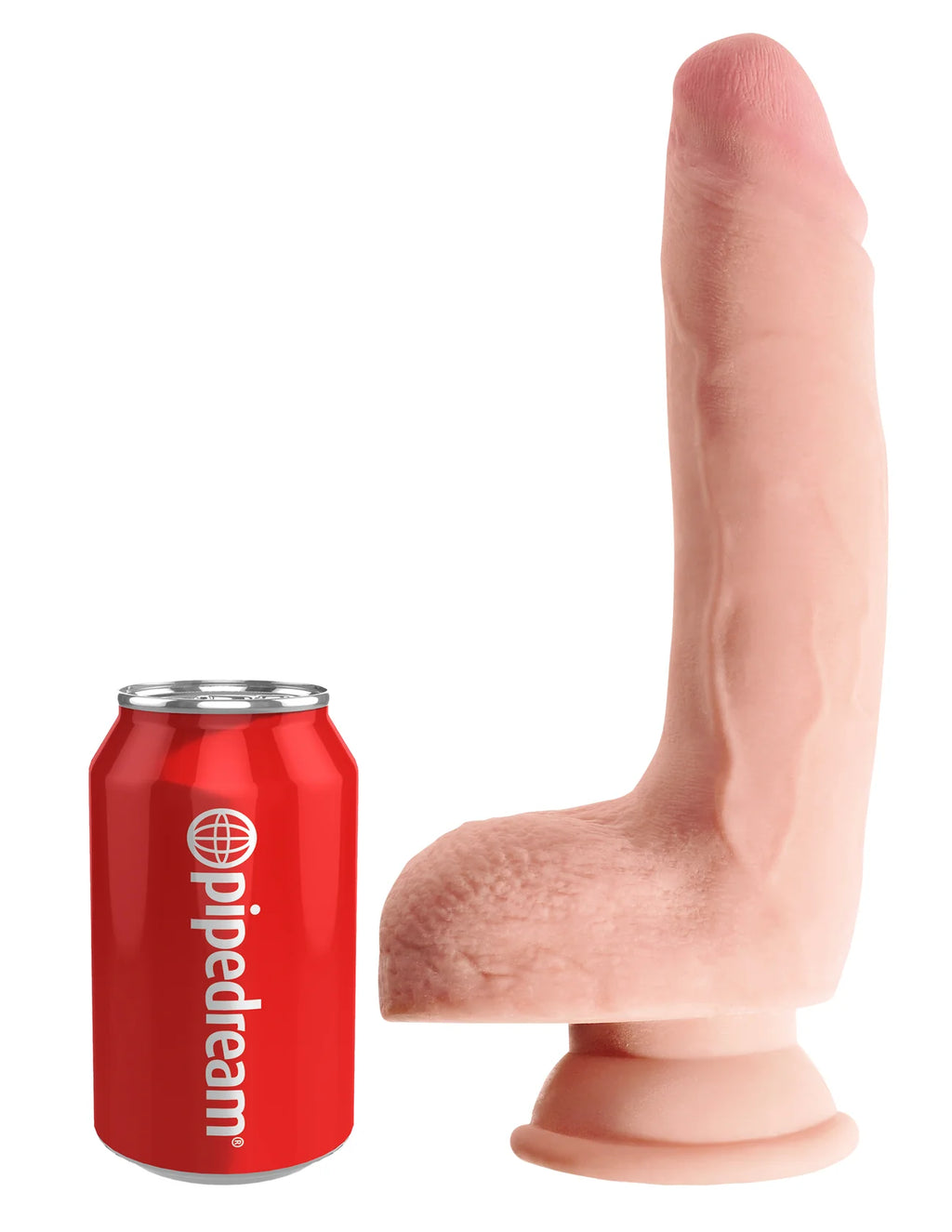 King Cock+ 9" 3D Triple Density Cock With Balls