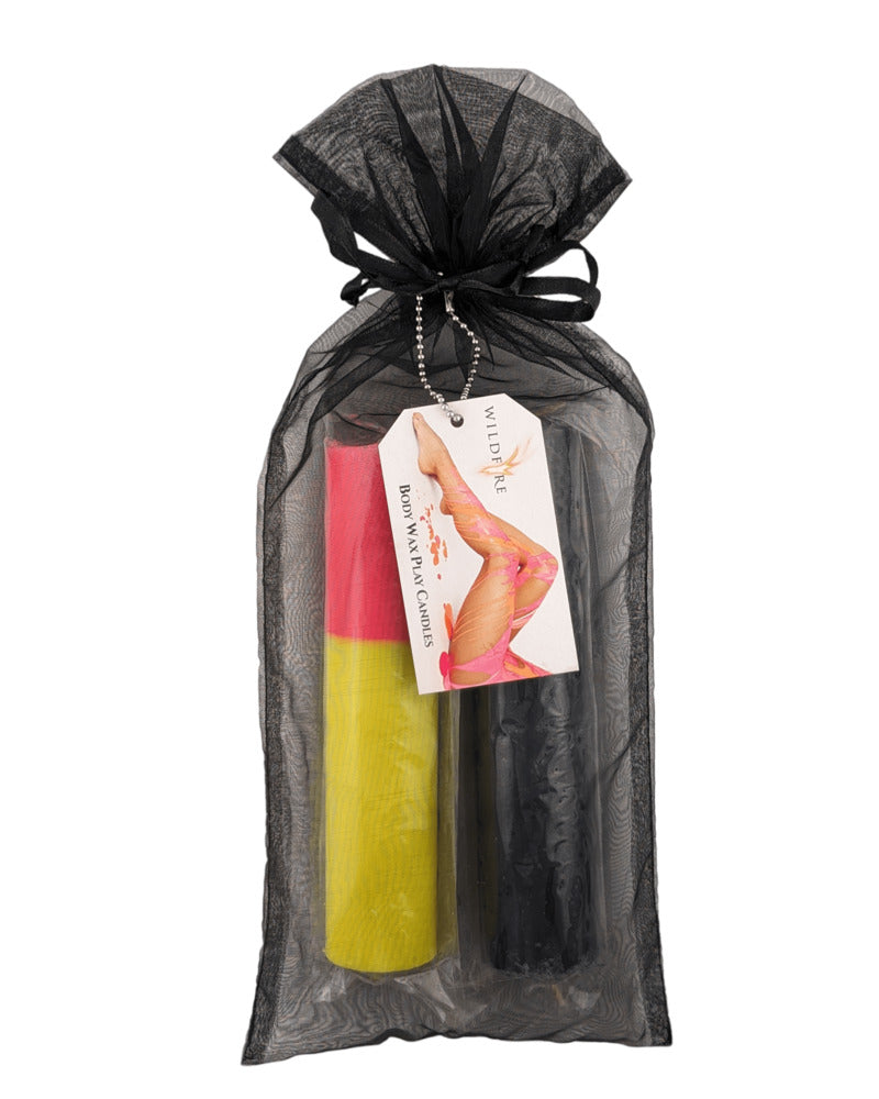 Wildfire Body Wax Play Candles (2 pack)