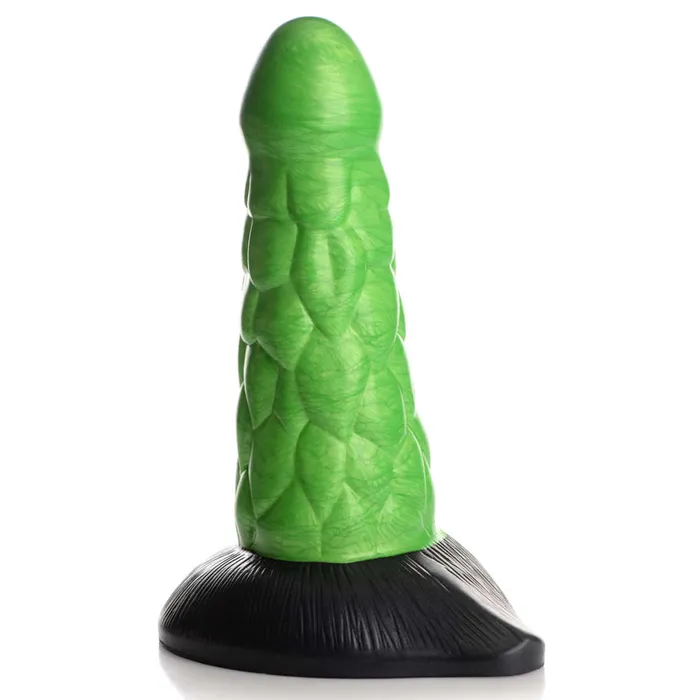 Fantasy Dildo - Creature Cocks - Radioactive Reptile Scaly Silicone Dildo