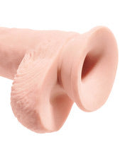 King Cock+ 10" 3D Triple Density Fat Cock With Balls