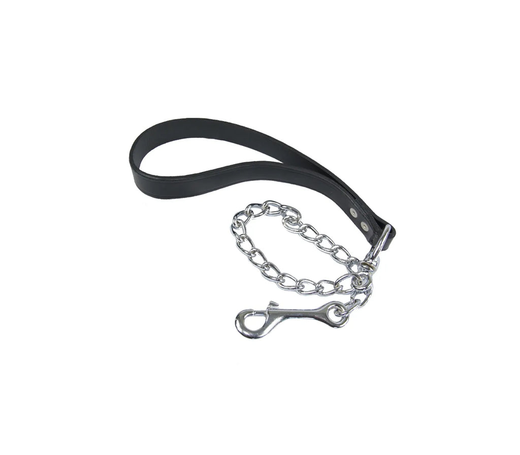 Love In Leather Chain Leash (Medium)