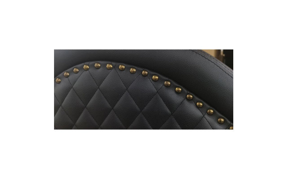 Kama Sutra Quilted and Studded Chaise Love Lounge - Black
