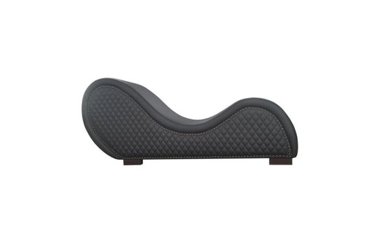 Kama Sutra Quilted and Studded Chaise Love Lounge - Black