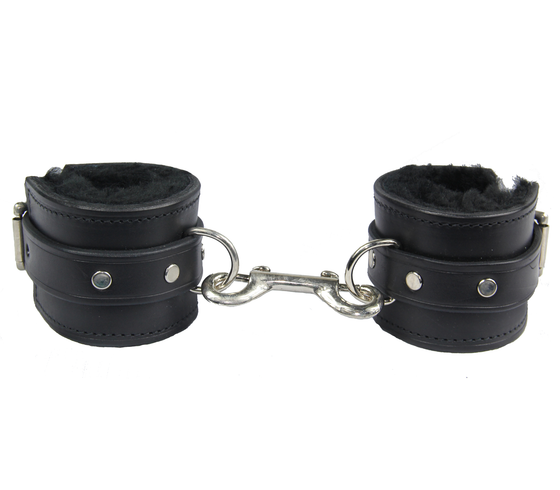 Love In Leather Heavy Duty Lined Leather Ankle Cuffs