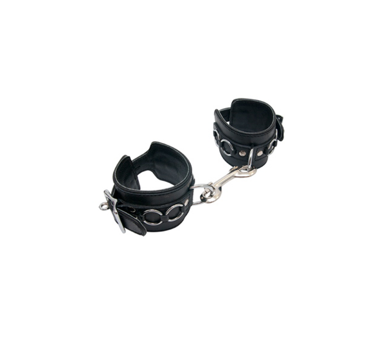 Love In Leather Lockable Leather Ankle Cuffs