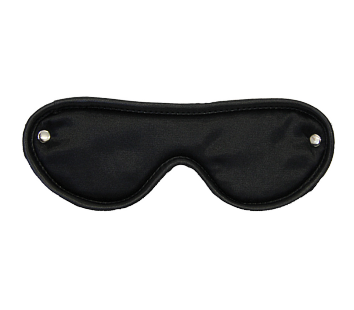 Love In Leather Satin Blindfold