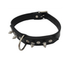Love In Leather Unlined Leather Collar With Dog Spikes