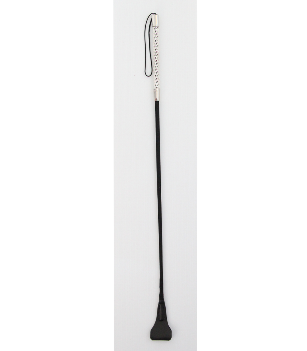 Love In Leather Long Diamanté Crop