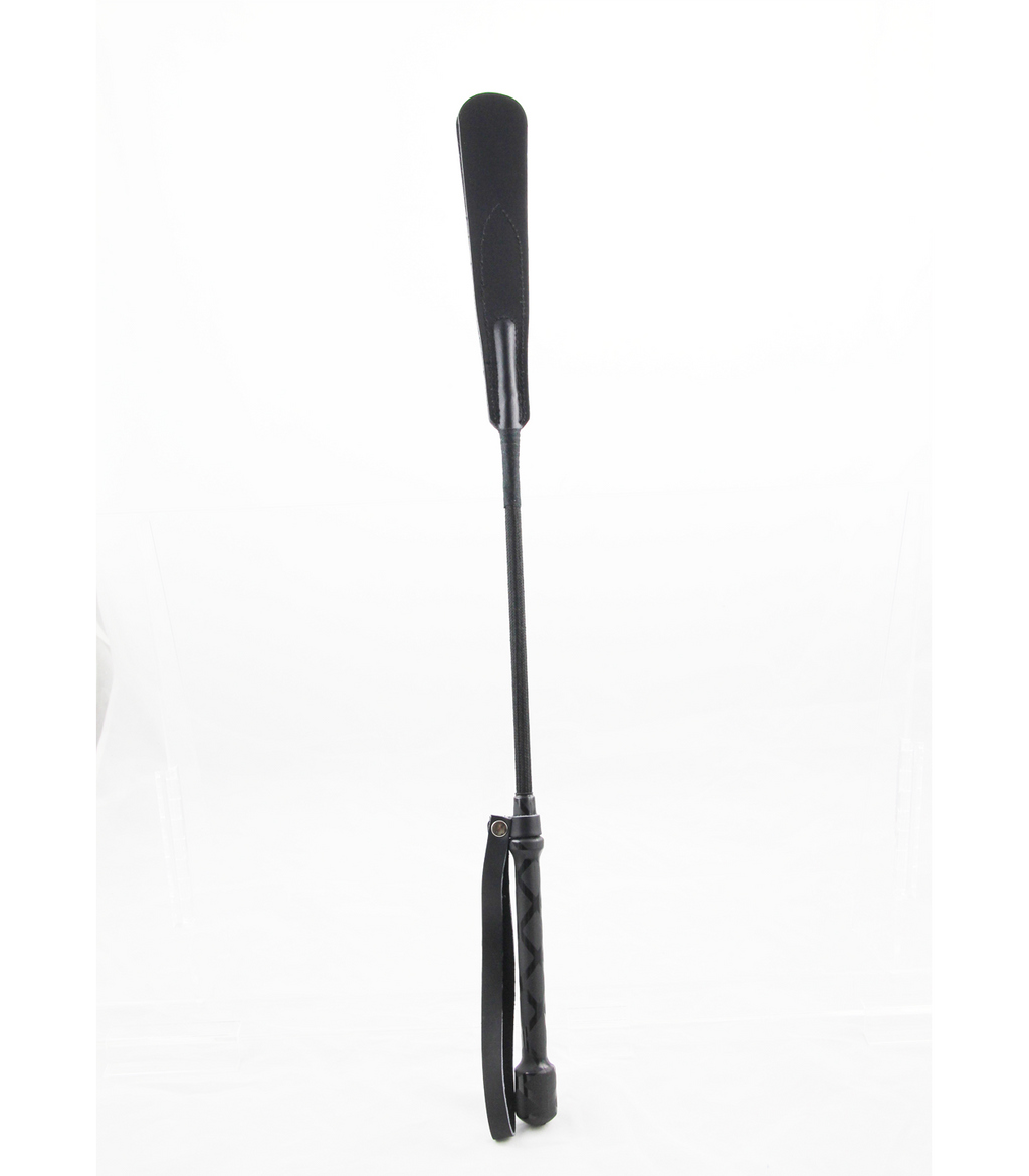 Love In Leather Leather Crop with Split Slapper Tab