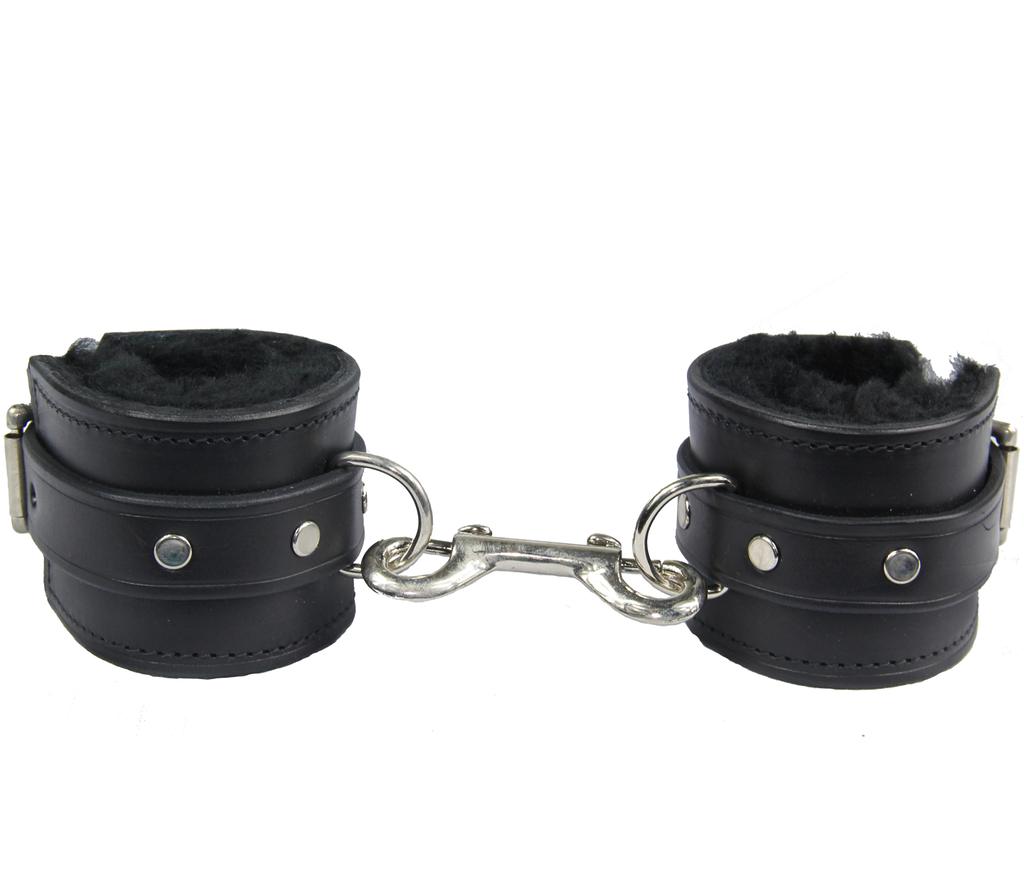 Love In Leather Heavy Duty Lined Wrist Cuffs