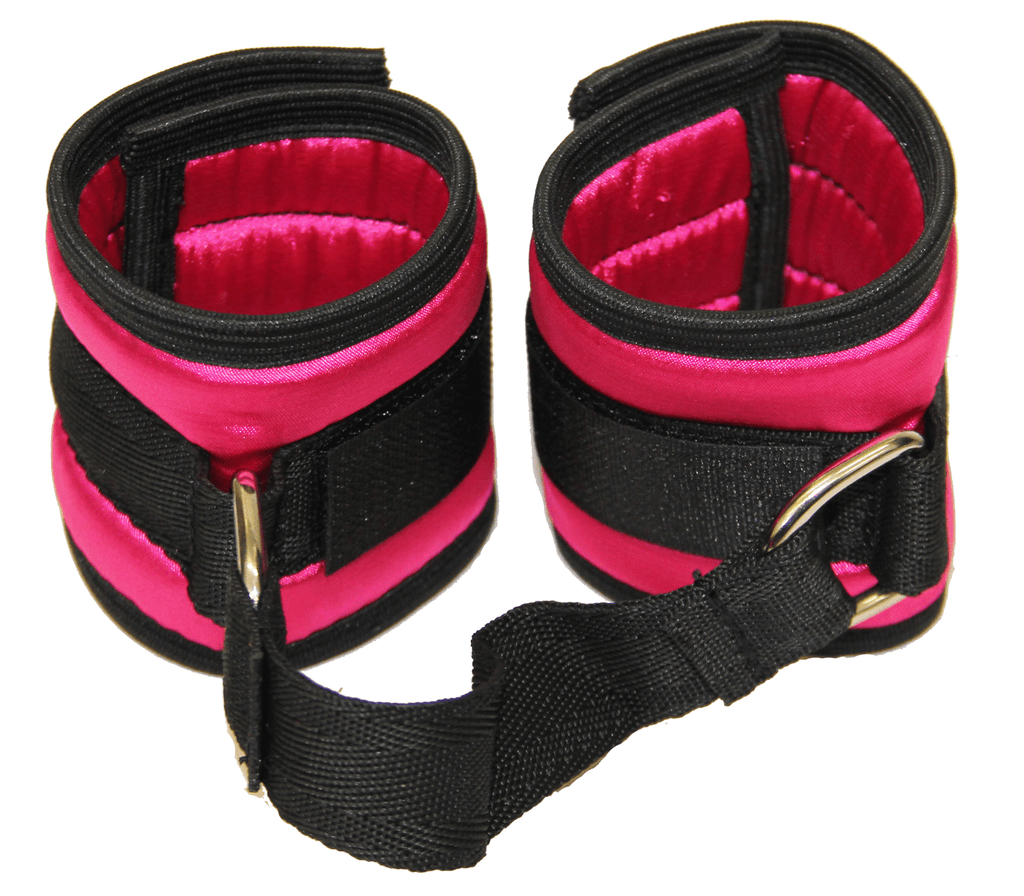 Love In Leather Satin Wrist Cuffs