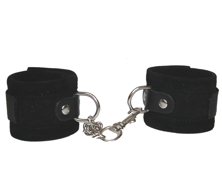 Love In Leather Velveteen Wrist Restraints