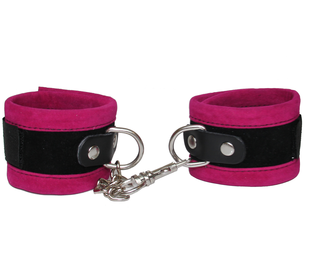 Love In Leather Velveteen Wrist Restraints