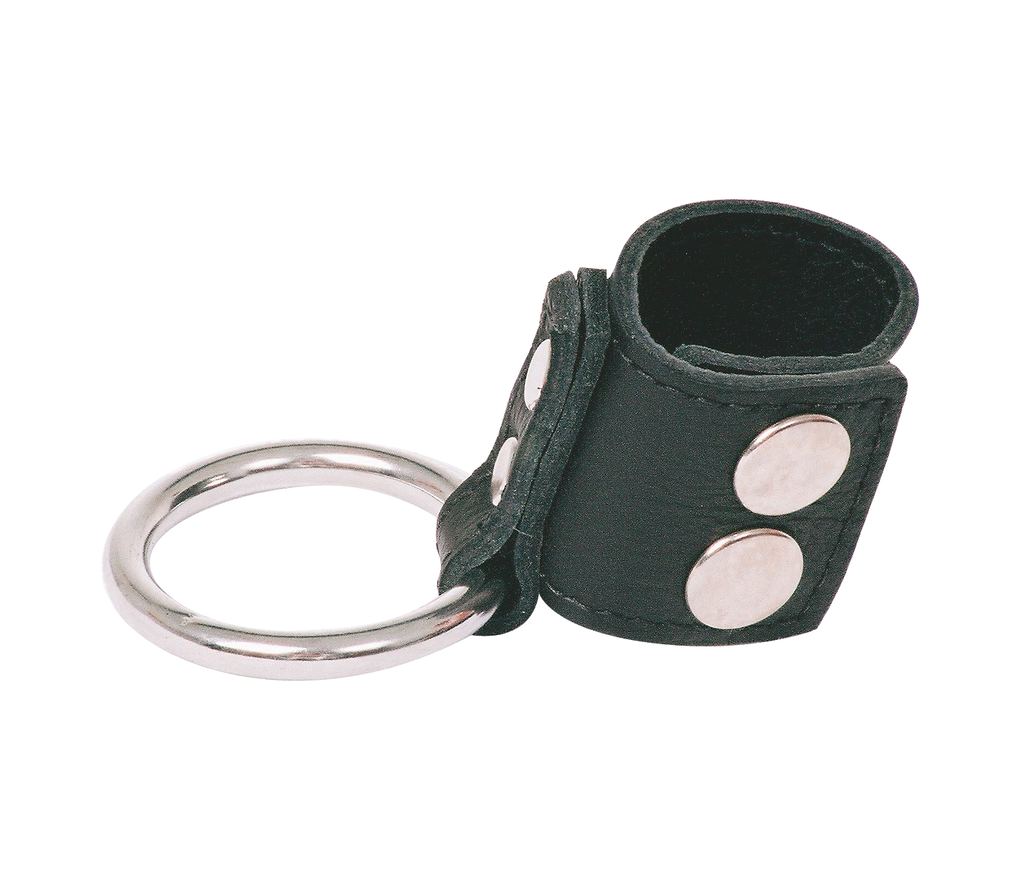 Love In Leather Ball Stretch and Cock Ring