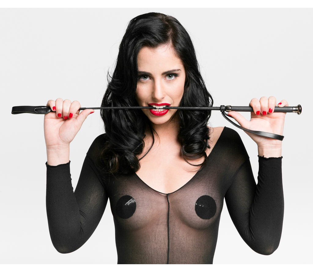 Love In Leather Black Riding Crop