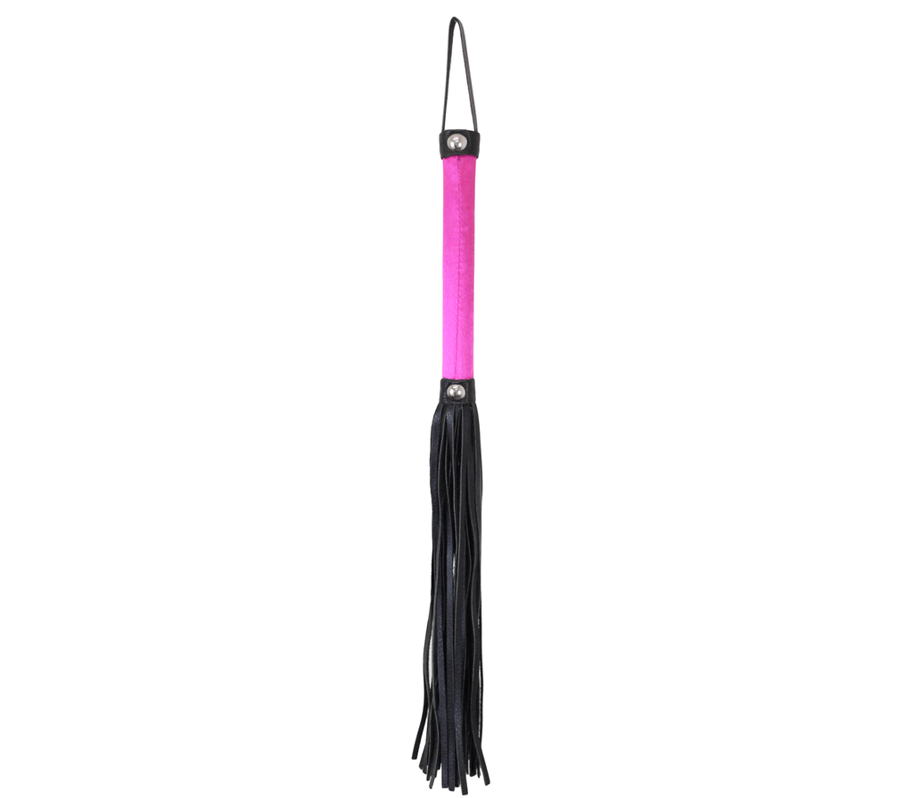Love In Leather Satin Handle Flogger