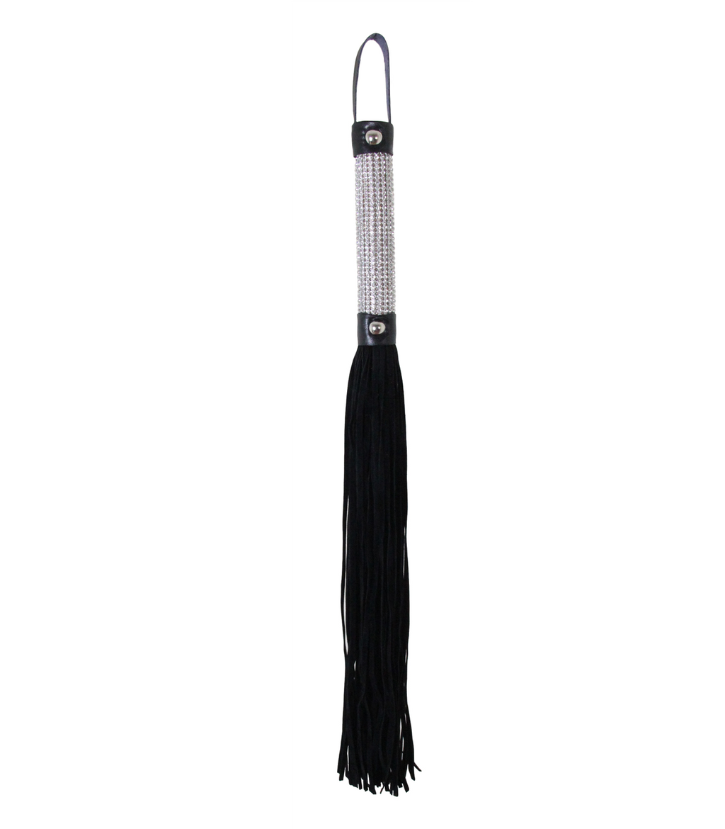 Love In Leather Rhinestone Flogger