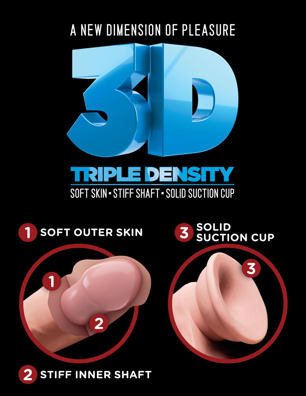 King Cock+ 7" 3D Triple Density Cock