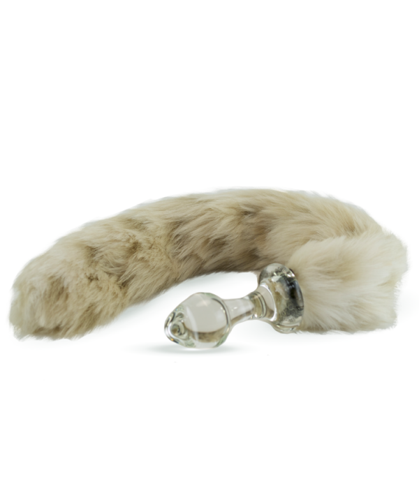 Crystal Minx Detachable Faux Snow Leopard Tail Plug